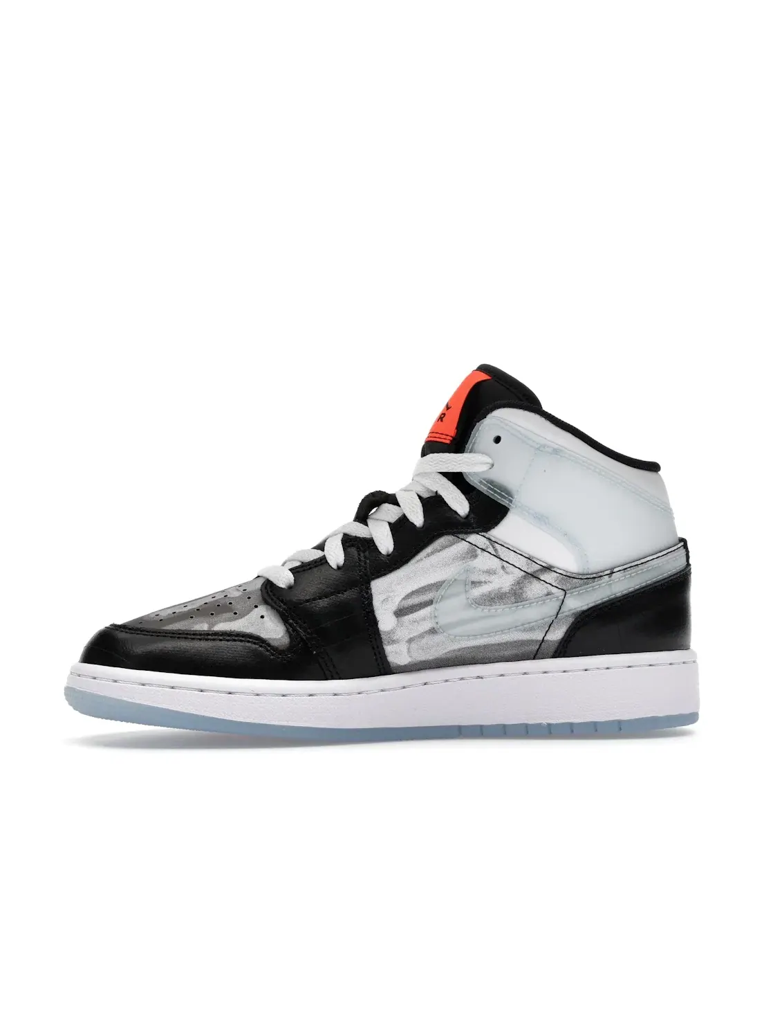 Детские кроссовки Lifestyle с принтом Jordan 1 Mid SS X-Ray Jordan — изображение 3 из 4, черный/синий--белый