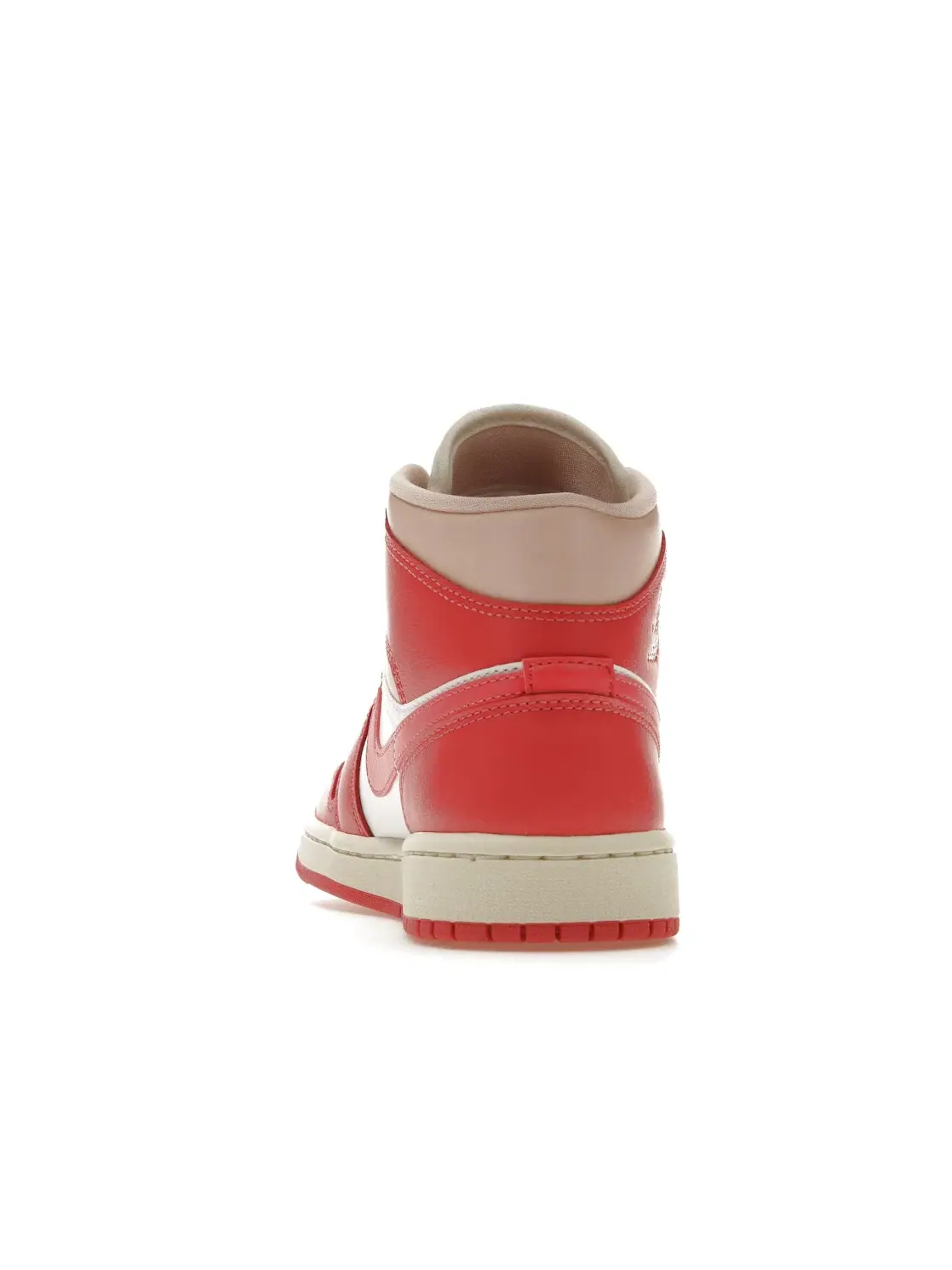 Женские кроссовки с двухцветным дизайном Jordan 1 Mid Strawberries and Cream — изображение 4 из 4, белый