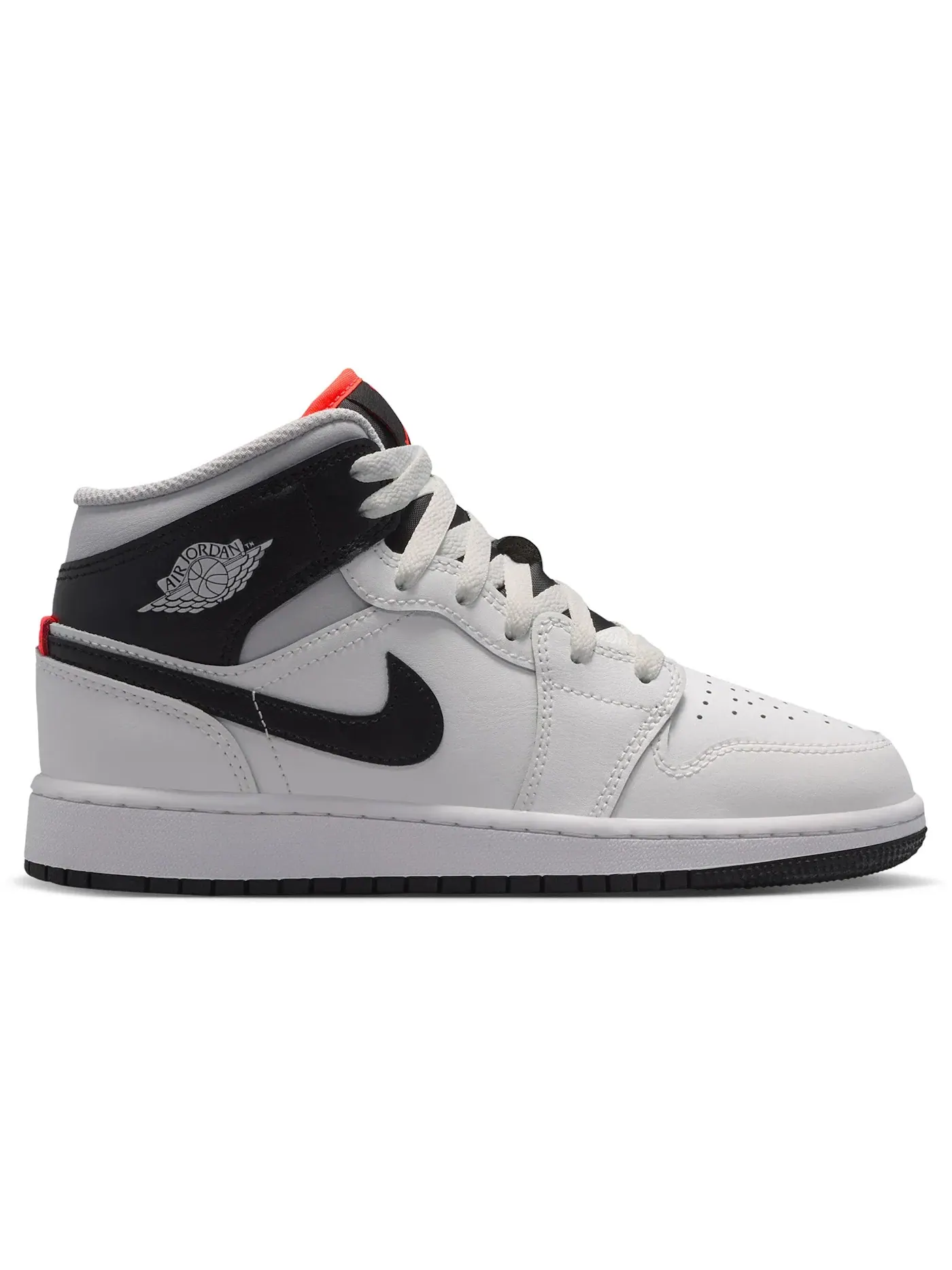 Детские кроссовки Lifestyle Jordan 1 Mid Jordan — изображение 1 из 1, белый//серый/черный