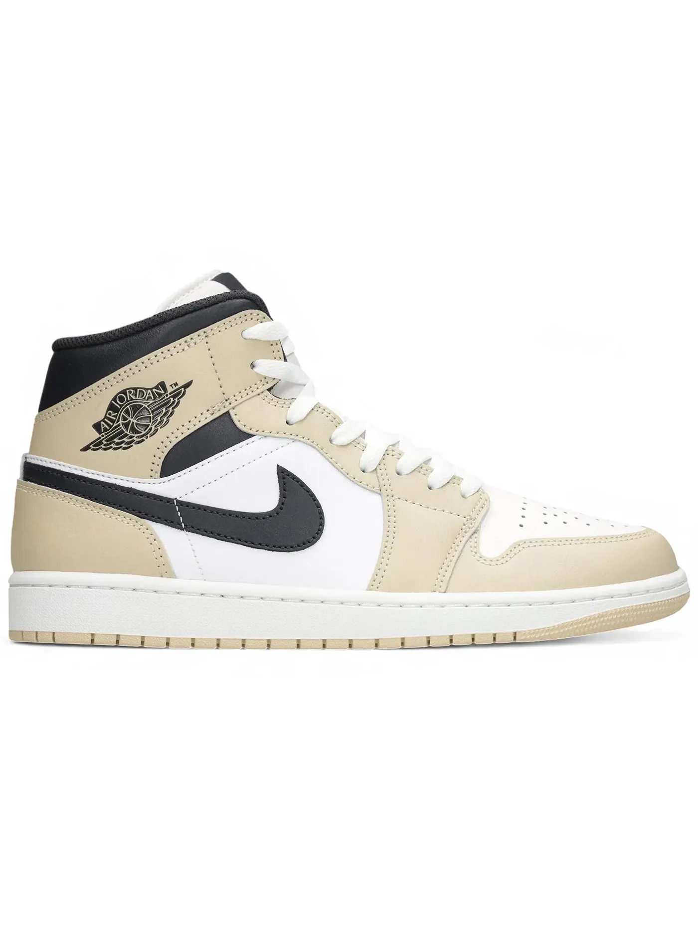 Мужские кроссовки Lifestyle Jordan 1 Mid — изображение 1 из 1, белый/черный