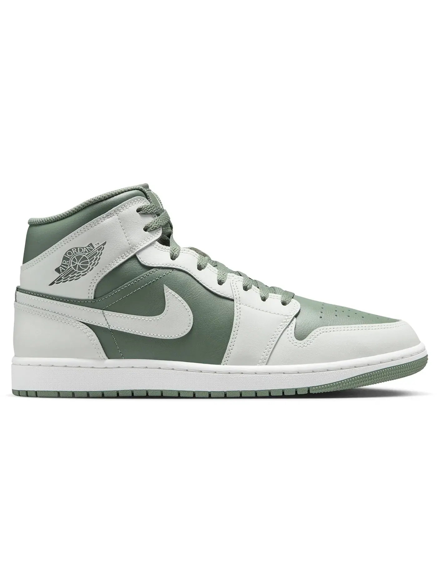 Мужские кроссовки Lifestyle с кожаным верхом Jordan 1 Mid Jordan — изображение 1 из 1, белый/винтажный