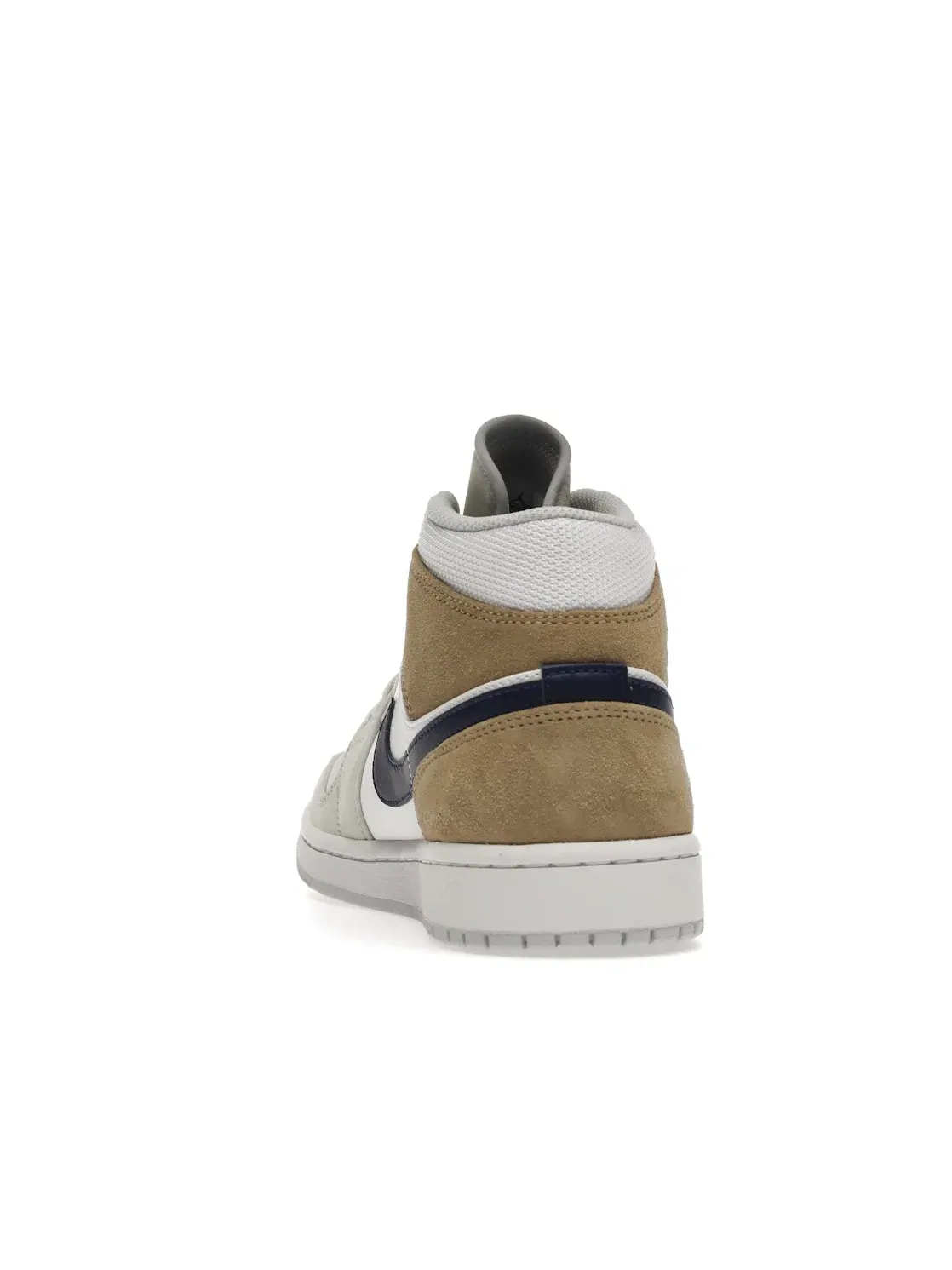 Мужские кроссовки из замши с длинным рукавом Jordan 1 Mid Jordan — изображение 4 из 4, белый/красный/хаки/синий