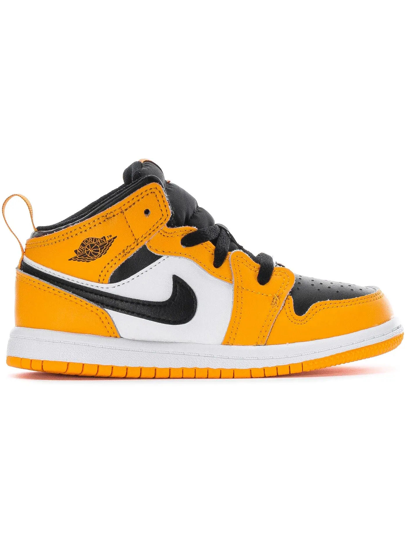 Детские кроссовки с высоким берцем Jordan 1 Mid Taxi Jordan — изображение 1 из 1, белый черный
