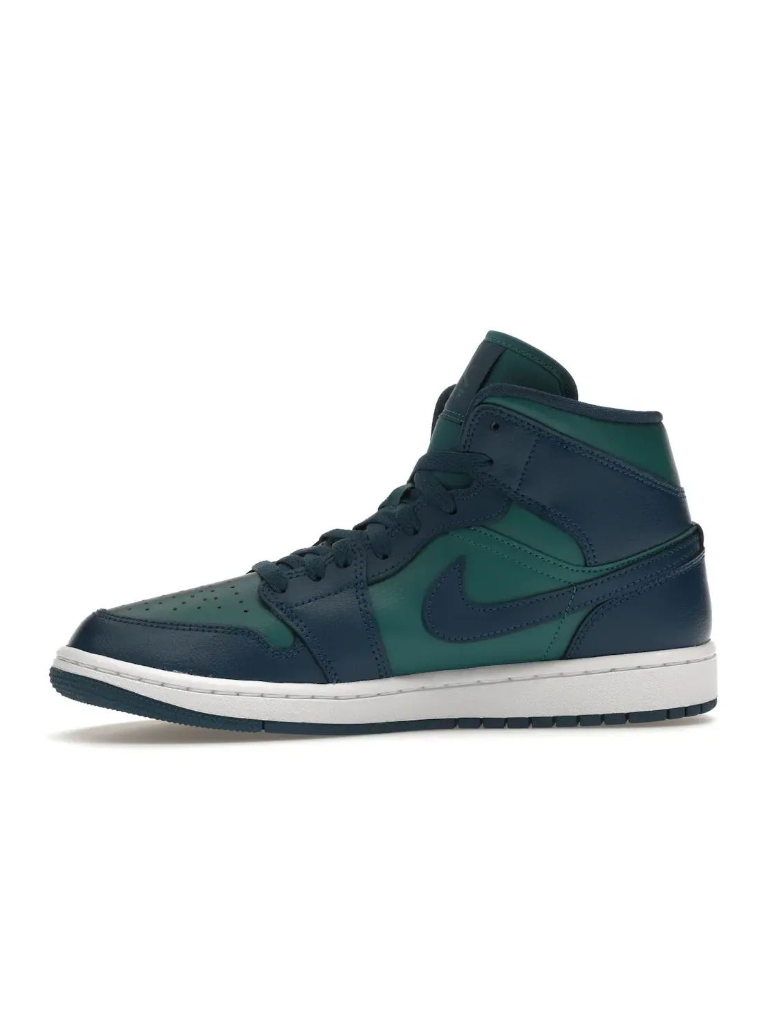 Женские кроссовки с высоким берцем Jordan 1 Mid — изображение 3 из 4, синий/белый