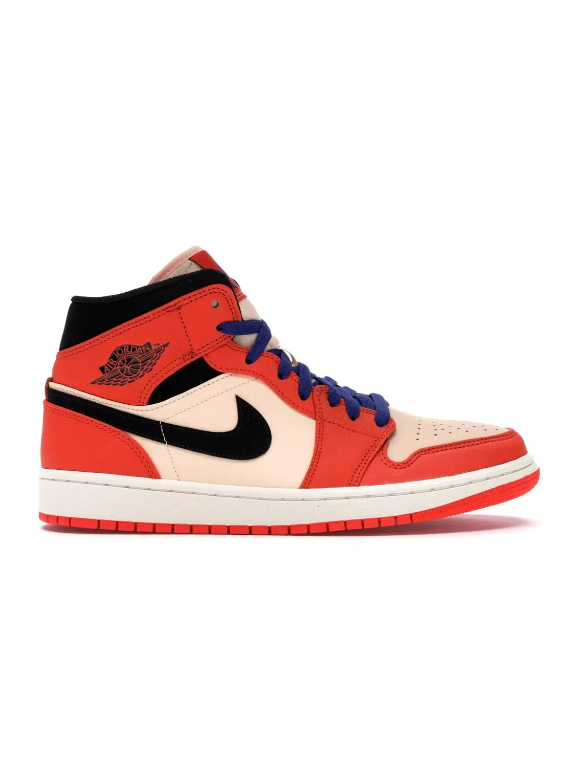 Мужские кроссовки Lifestyle с оранжевым верхом Jordan 1 Mid Jordan — изображение 1 из 4, оранжевый/черный