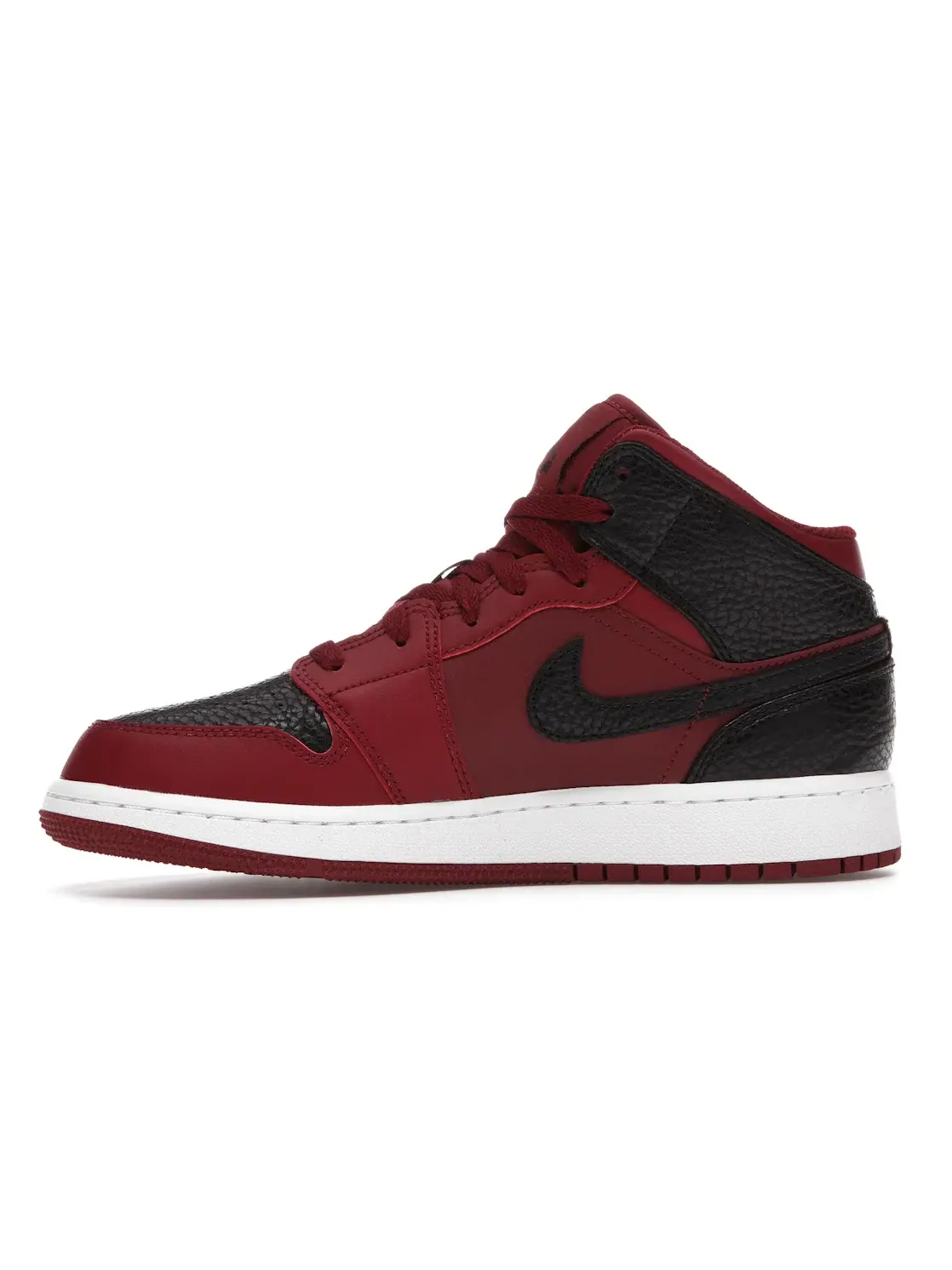 Детские кроссовки с высоким берцем Jordan 1 Mid Jordan — изображение 3 из 4, красный/черный-белый