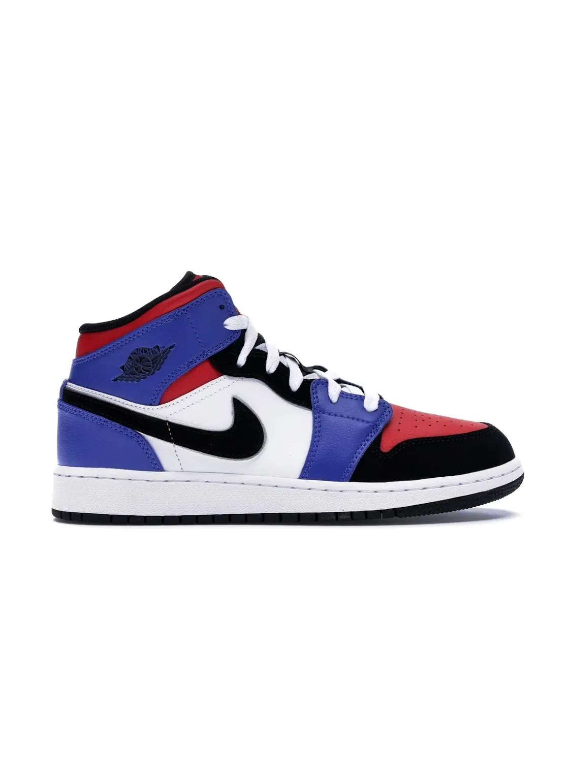 Детские кроссовки с многоцветным верхом Jordan 1 Mid — изображение 1 из 4