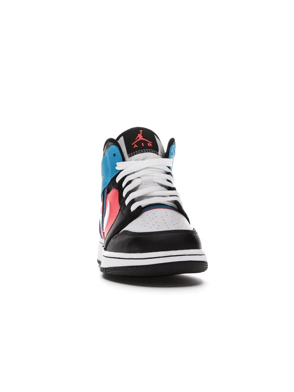 Детские кроссовки с принтом Jordan 1 Mid Tri Color Ribbons Jordan — изображение 2 из 4, черный/синий--белый