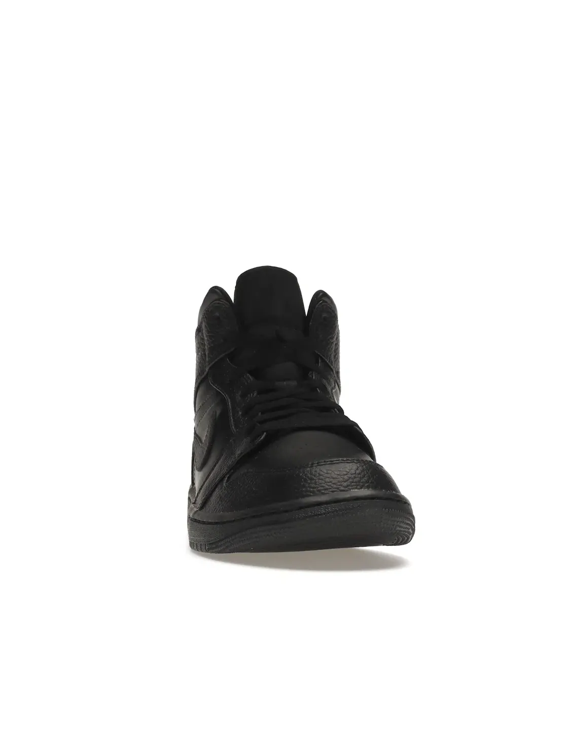 Мужские кроссовки кожаные Jordan 1 Mid — изображение 2 из 4, черный/черный/черный