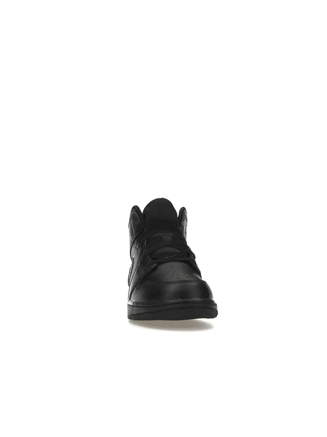 Детские кроссовки для мальчиков кожаные Jordan 1 Mid — изображение 2 из 4, черный/черный/черный