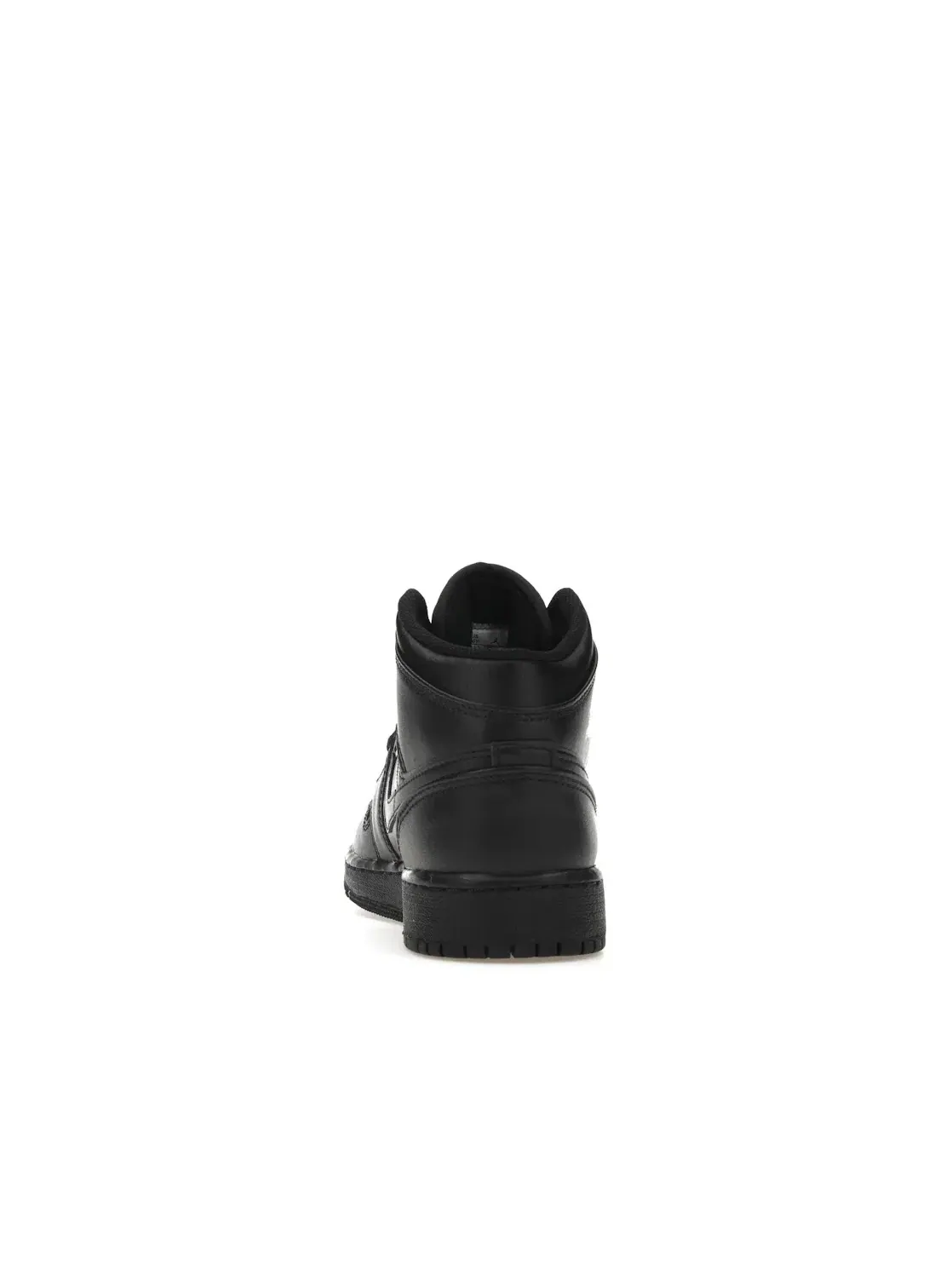 Детские кроссовки для мальчиков кожаные Jordan 1 Mid — изображение 4 из 4, черный/черный/черный