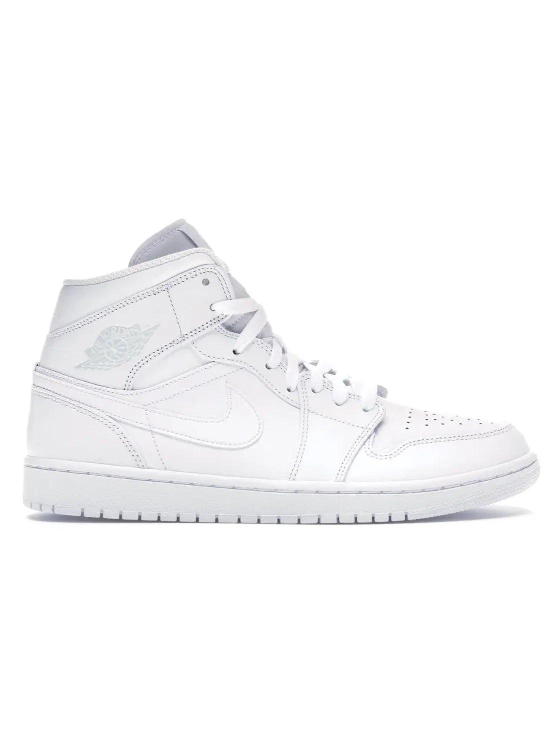Мужские кроссовки Lifestyle Jordan 1 Mid — изображение 1 из 4, белый/белый-платиновый