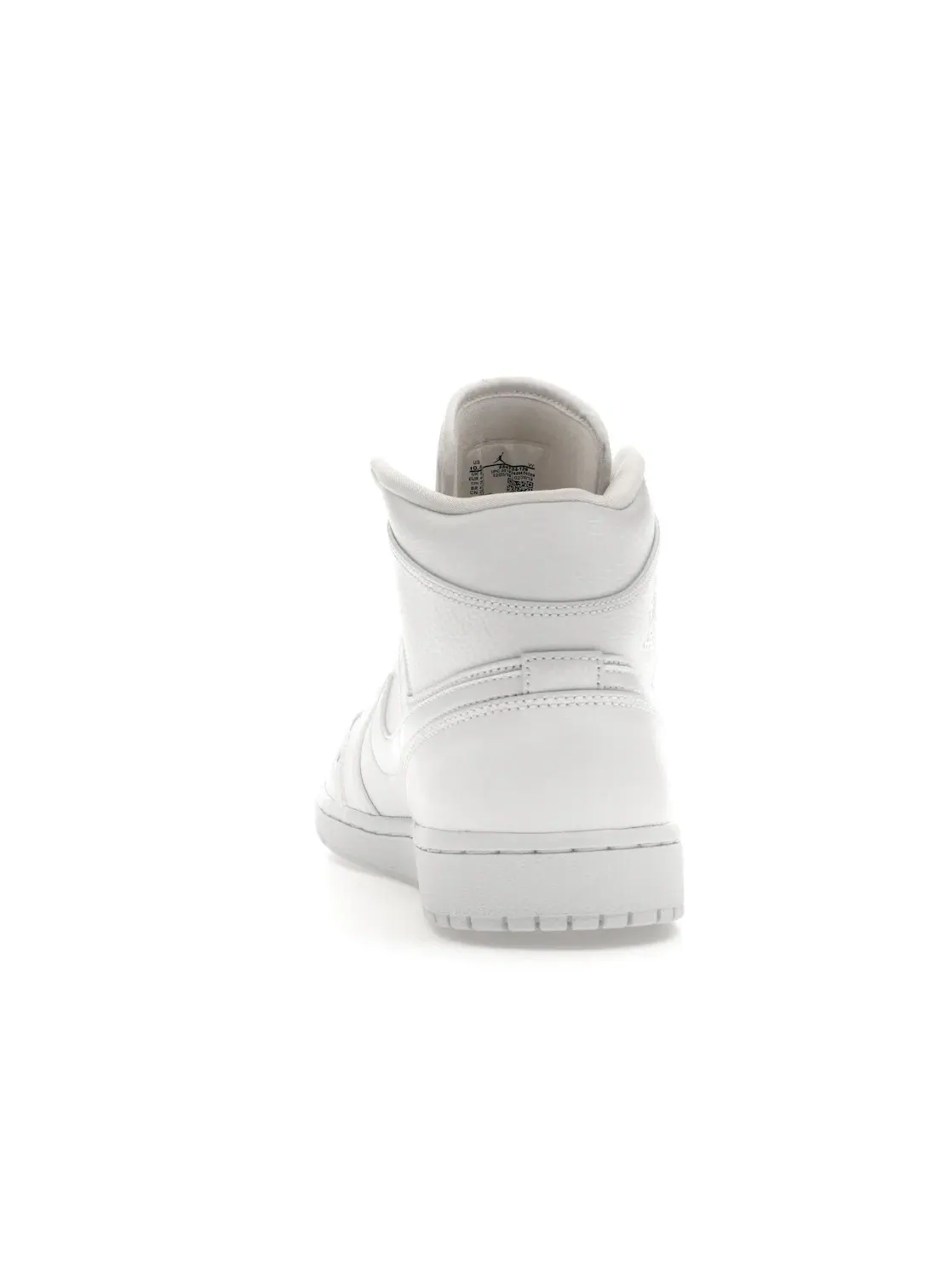 Мужской кед Air Jordan 1 Mid Triple White Jordan — изображение 4 из 4, белый/белый-белый