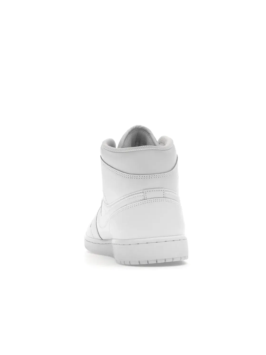 Мужские кроссовки с белой кожаной отделкой Jordan 1 Mid Jordan — изображение 4 из 4, белый/белый/белый