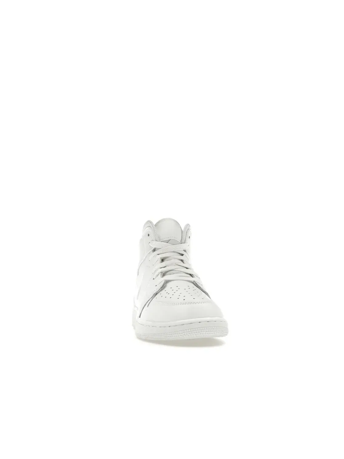 Детские кроссовки кожаные модель Jordan 1 Mid Jordan — изображение 2 из 4, белый белый белый