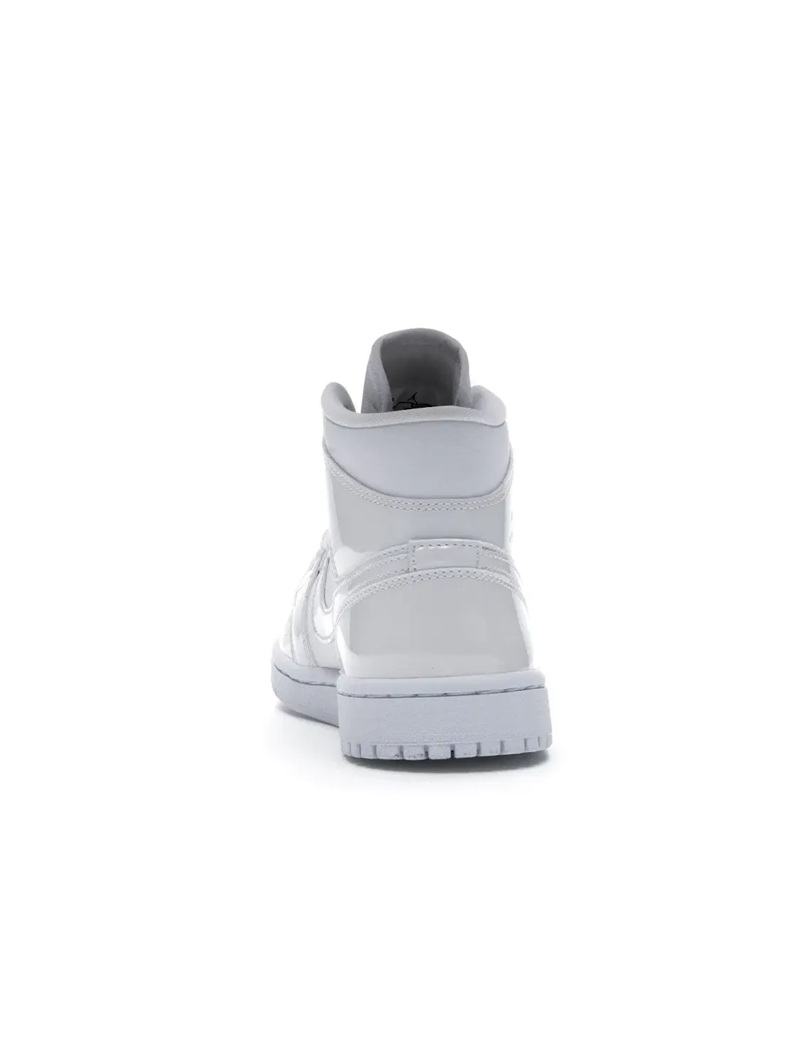 Женские кроссовки с патентованными элементами Jordan 1 Mid Jordan — изображение 4 из 4, белый/белый-белый
