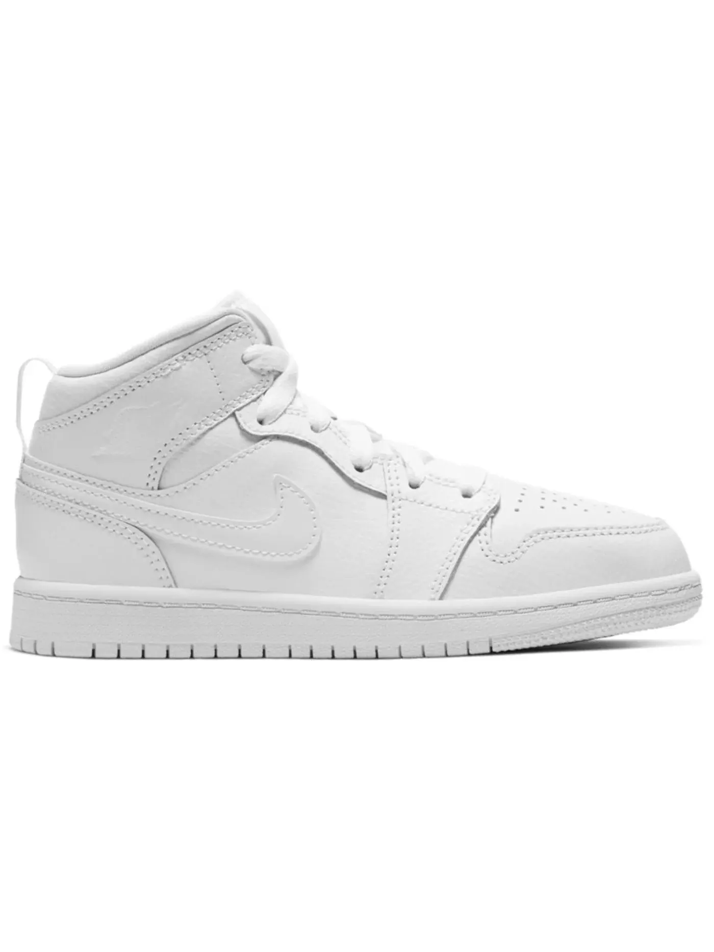 Детские кроссовки с высоким берцем Jordan 1 Mid Jordan Белые — изображение 1 из 1