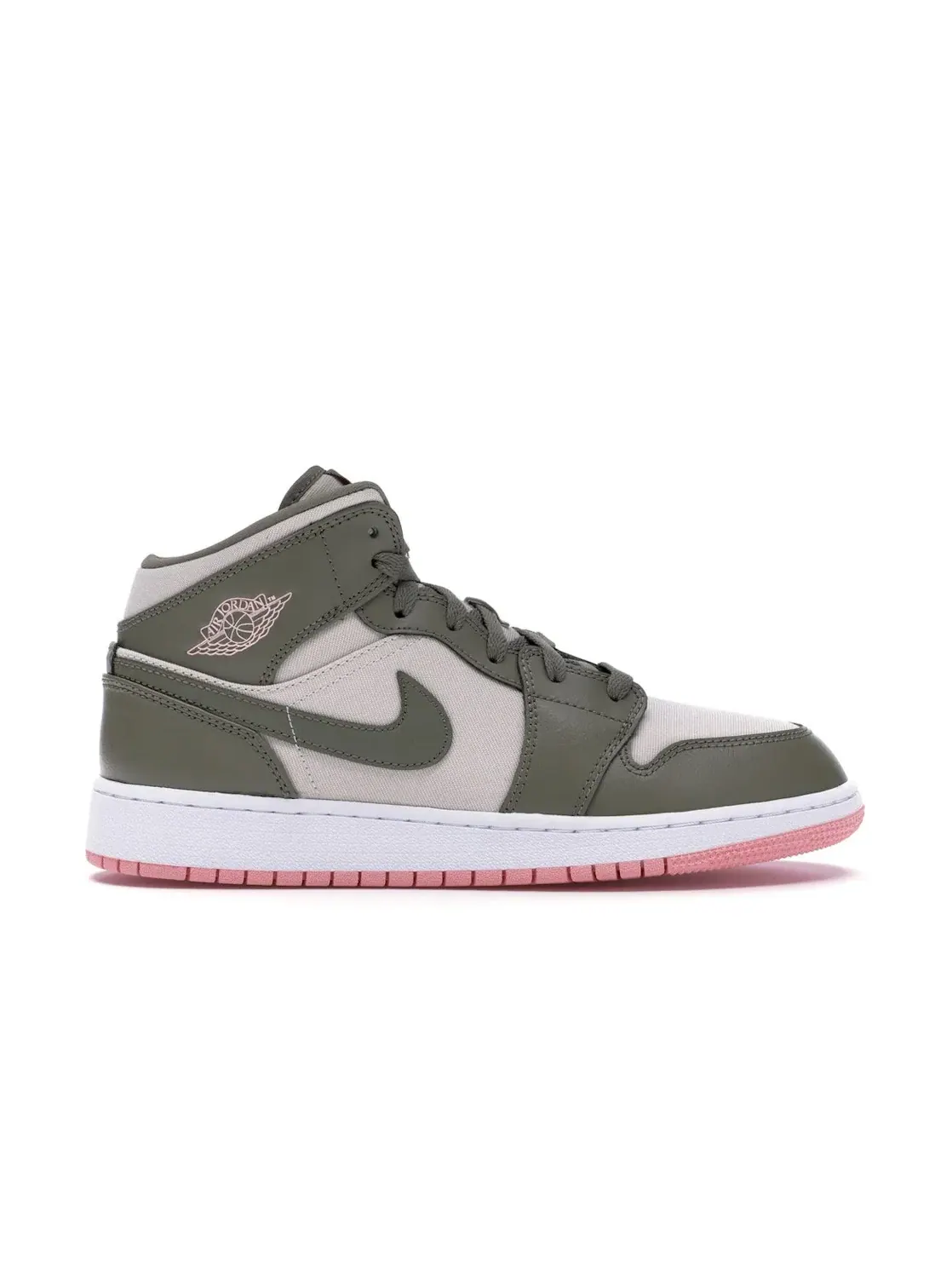 Детские кроссовки Lifestyle с принтом Jordan 1 Mid Jordan, Trooper Bleached Coral — изображение 1 из 4