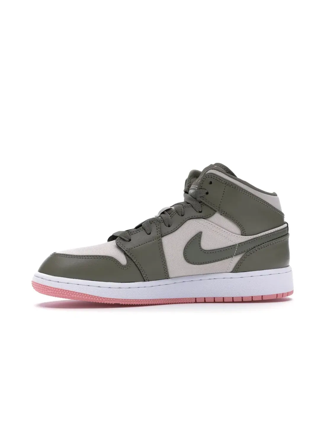 Детские кроссовки Lifestyle с принтом Jordan 1 Mid Jordan, Trooper Bleached Coral — изображение 3 из 4