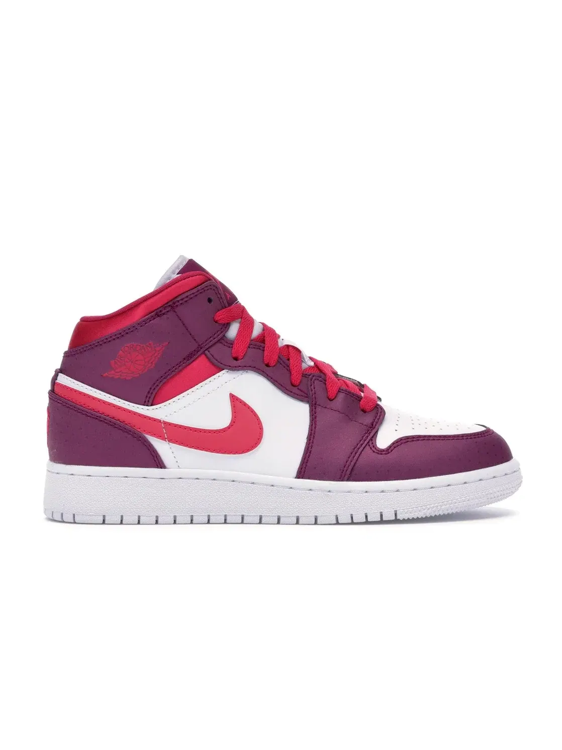 Детские кроссовки с цветным дизайном Jordan 1 Mid — изображение 1 из 4, розовый-белый