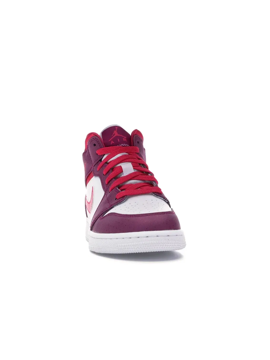 Детские кроссовки с цветным дизайном Jordan 1 Mid — изображение 2 из 4, розовый-белый