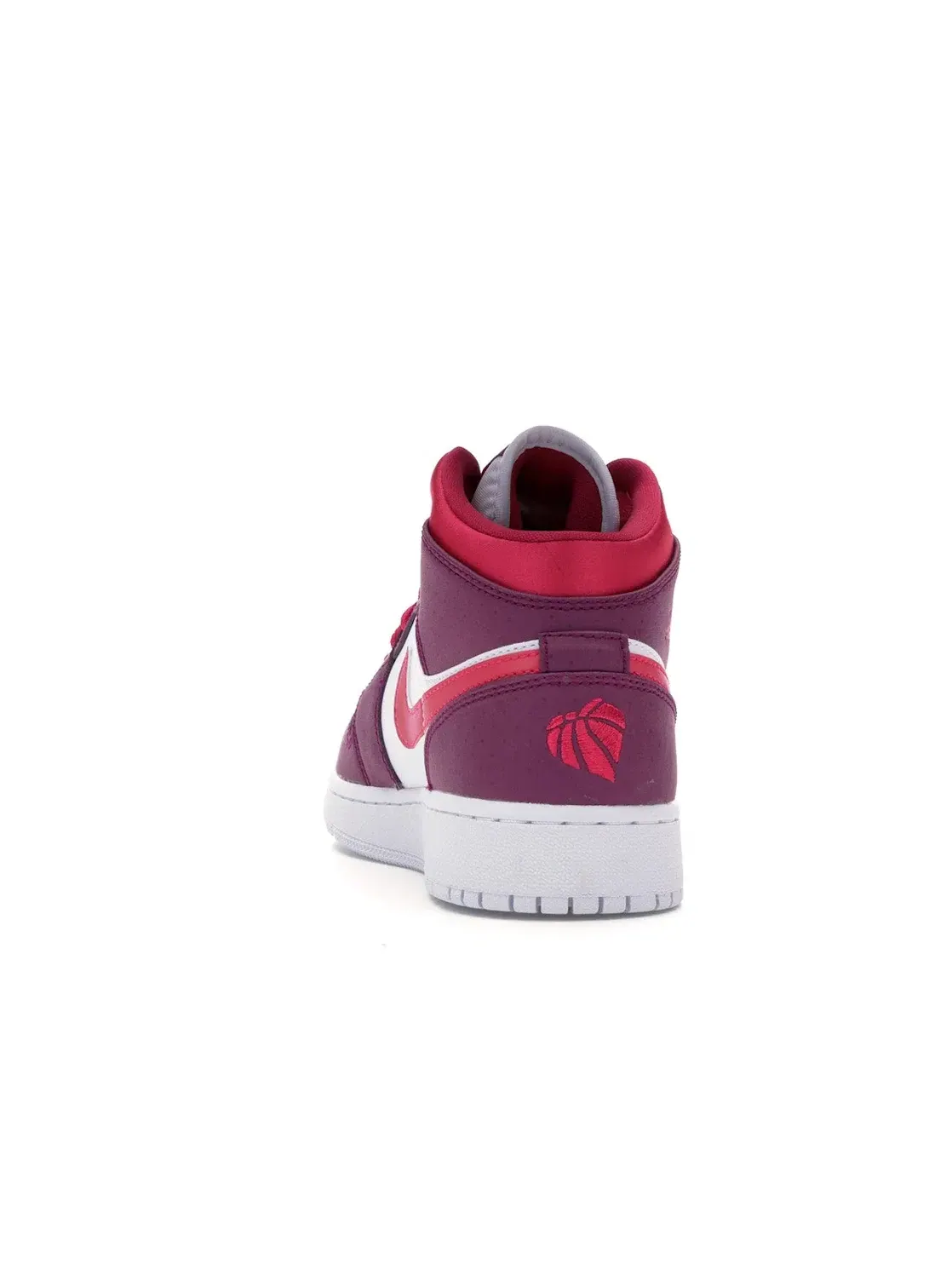 Детские кроссовки с цветным дизайном Jordan 1 Mid — изображение 4 из 4, розовый-белый