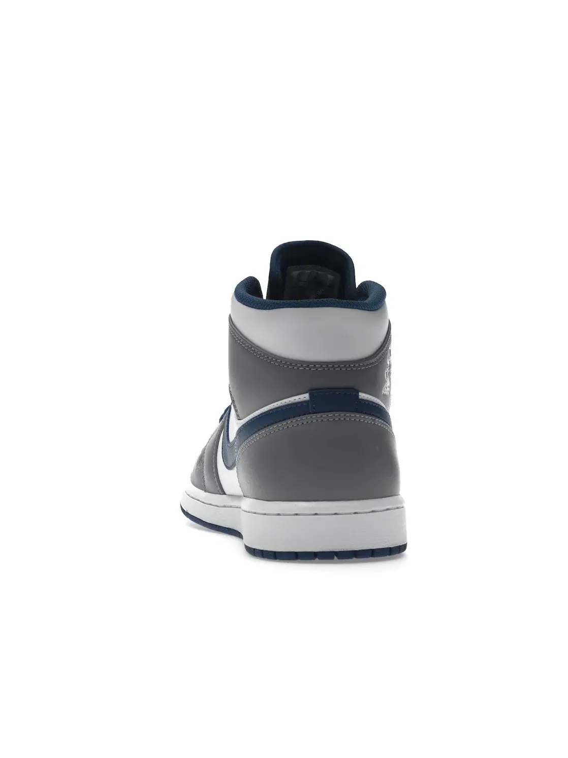 Мужские кроссовки кожаные Jordan 1 Mid — изображение 4 из 4, серый/белый/синий