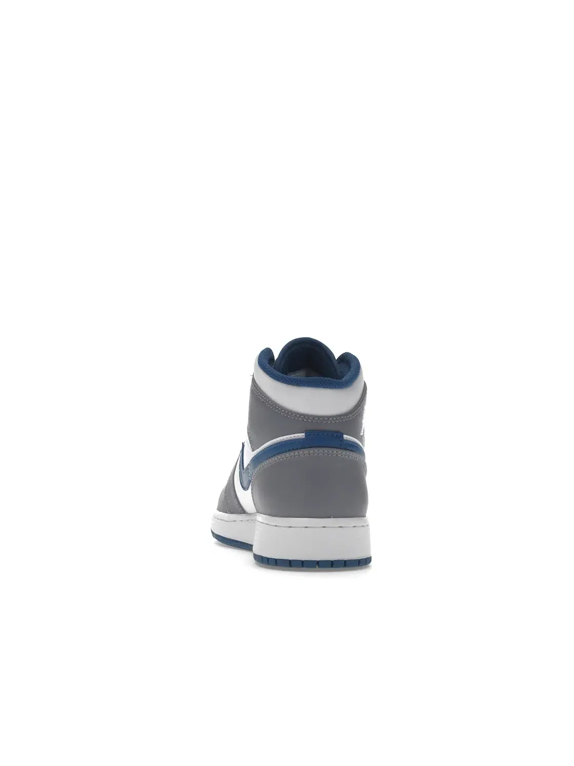 Детские кроссовки с перфорацией Jordan 1 Mid Jordan — изображение 4 из 4, серый/белый/синий