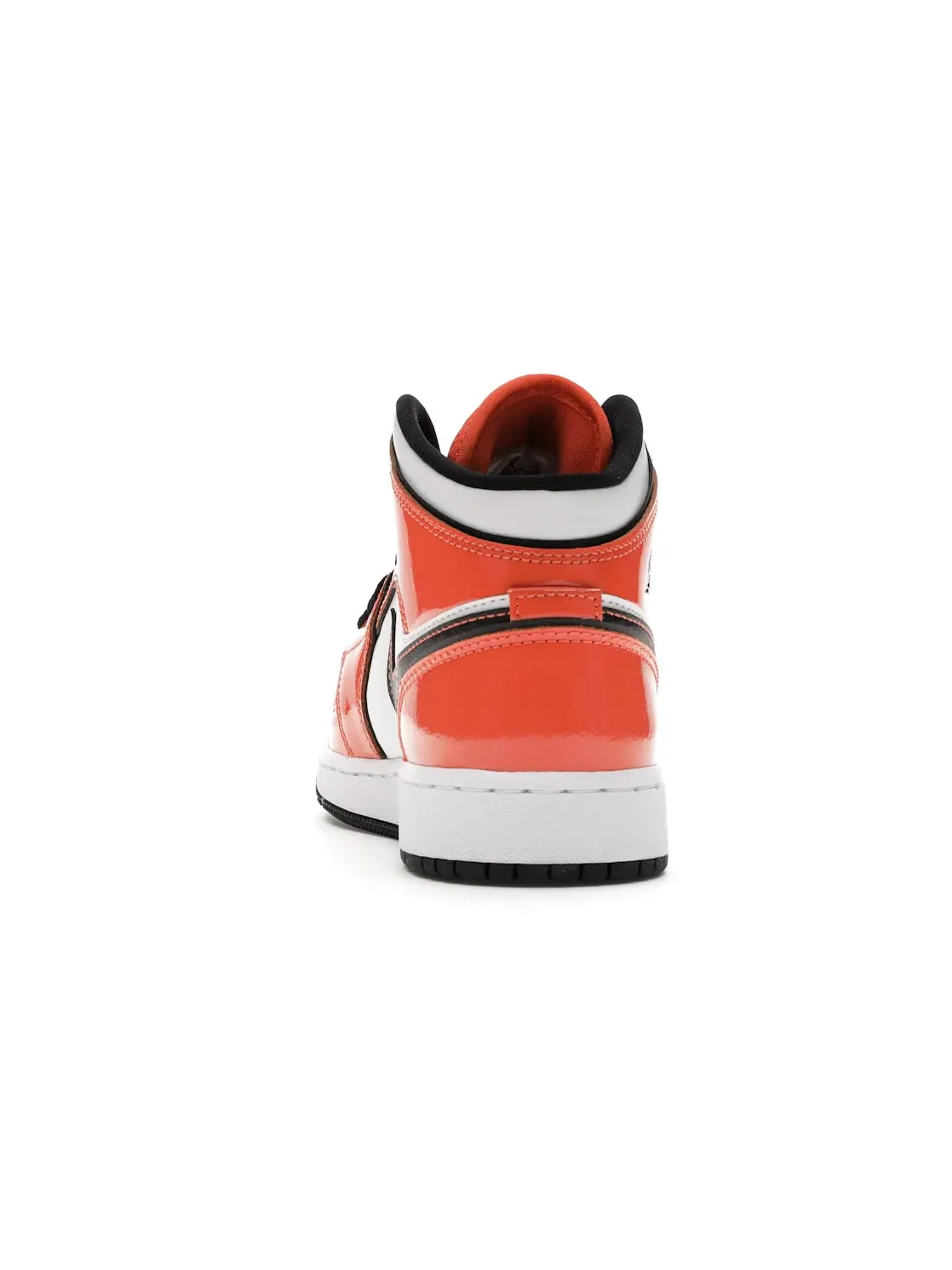 Детские кроссовки для мальчиков с кожаным верхом Jordan 1 Mid Jordan — изображение 4 из 4, оранжевый/черный-белый