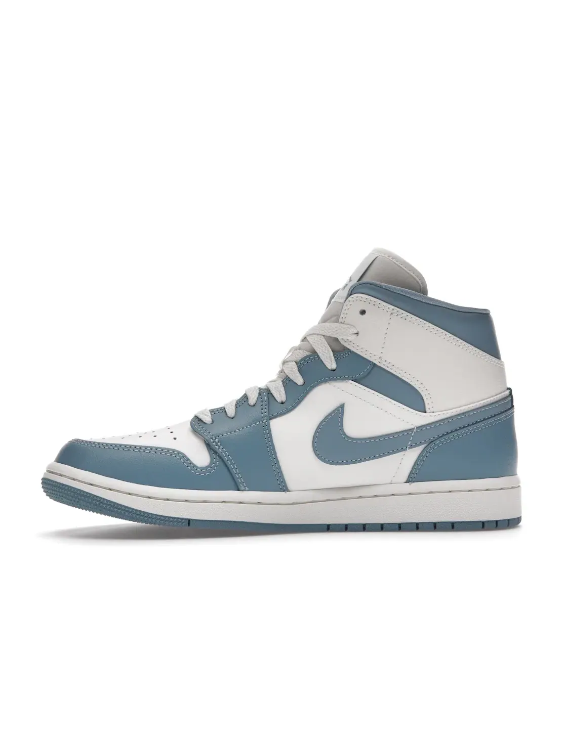 Женские кроссовки Lifestyle с принтом Jordan 1 Mid UNC Jordan — изображение 3 из 4, белый/синий