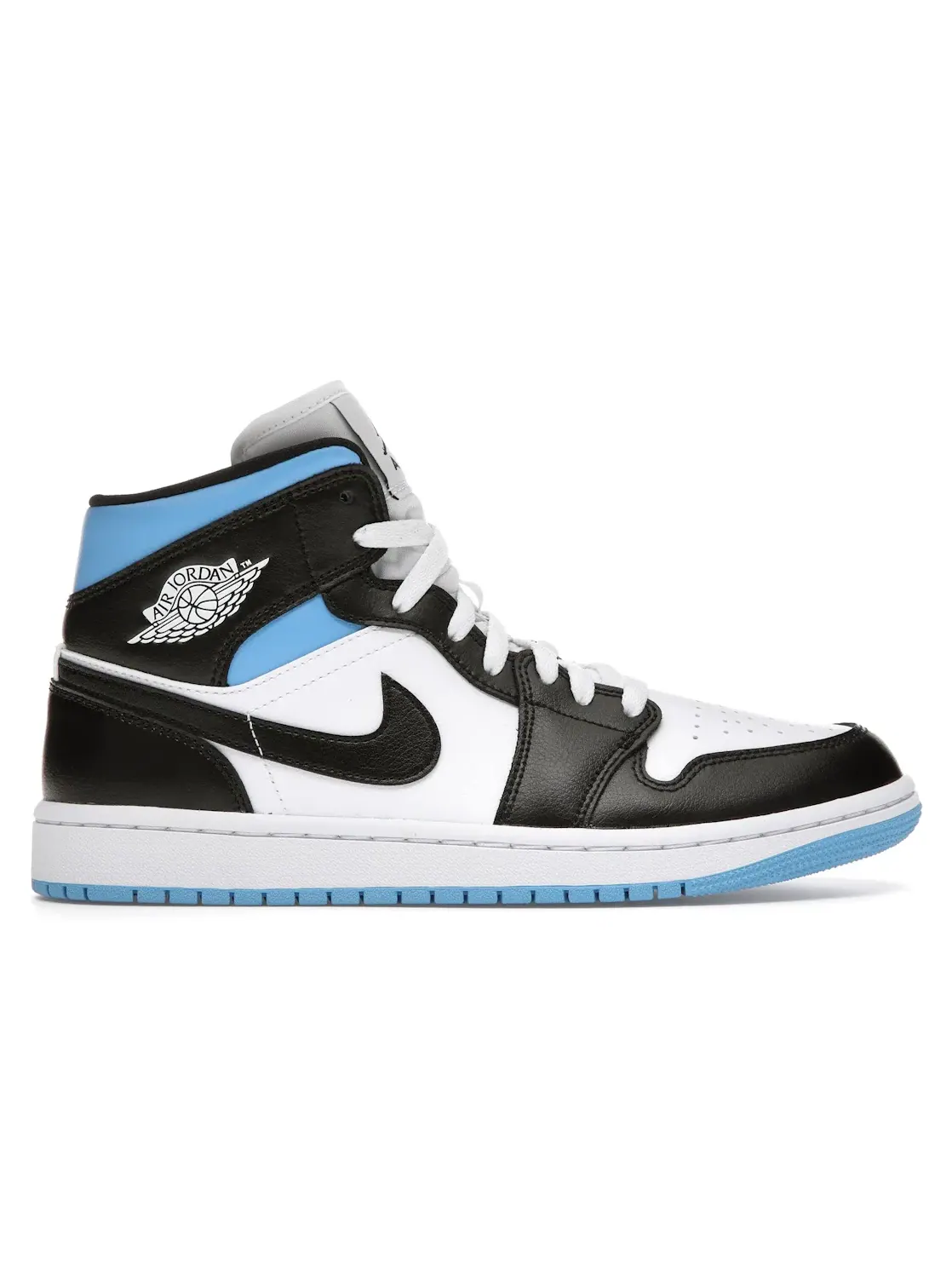 Женские кроссовки Lifestyle с принтом Jordan 1 Mid Jordan — изображение 1 из 4, белый/черный-синий