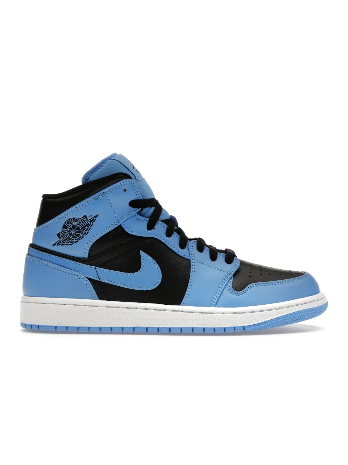 Мужские кроссовки с кожаным верхом Jordan 1 Mid Jordan — изображение 1 из 4, синий/белый/черный