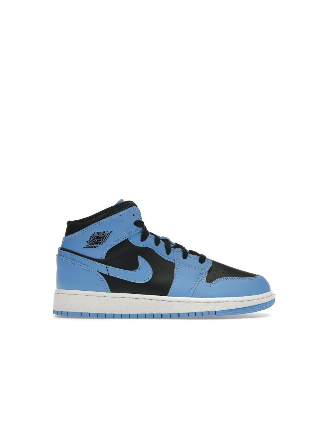 Детские кроссовки с кожаным верхом Jordan 1 Mid Jordan — изображение 1 из 4, синий/белый/черный