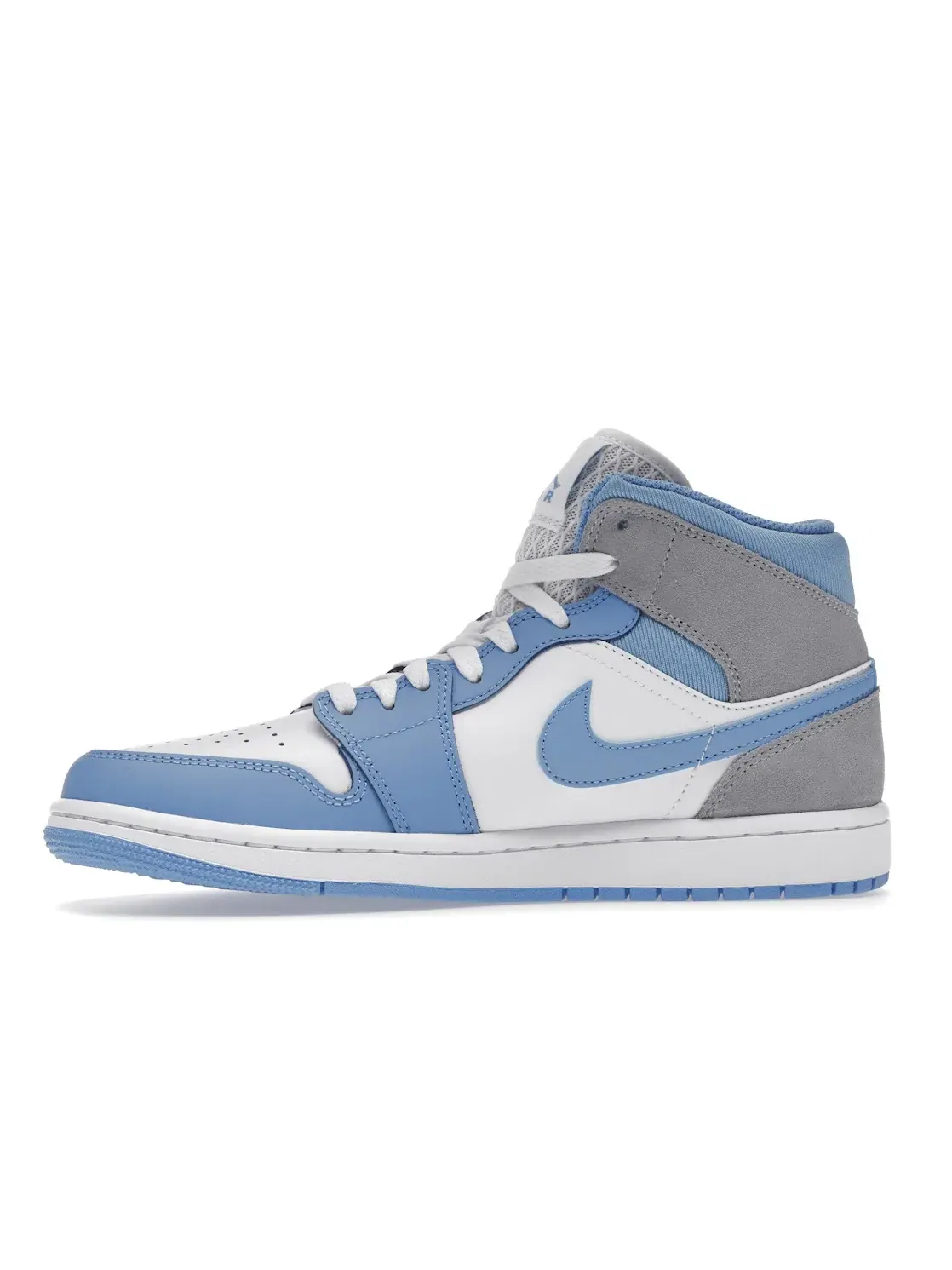 Мужские кроссовки с принтом Jordan 1 Mid Jordan — изображение 3 из 4, синий/серый