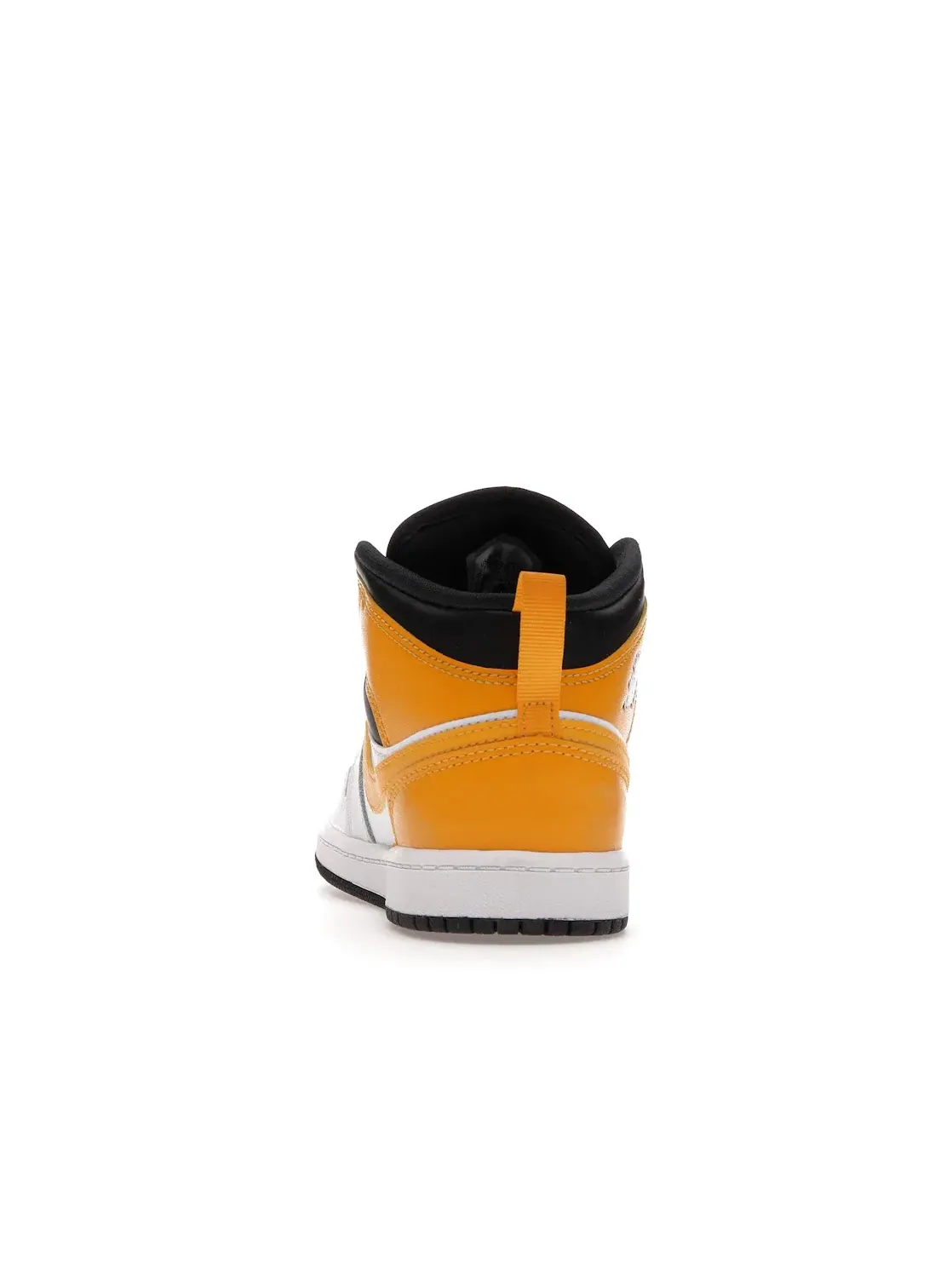 Детские кроссовки с кожаным верхом Jordan 1 Mid — изображение 4 из 4, белый/золотистый-черный