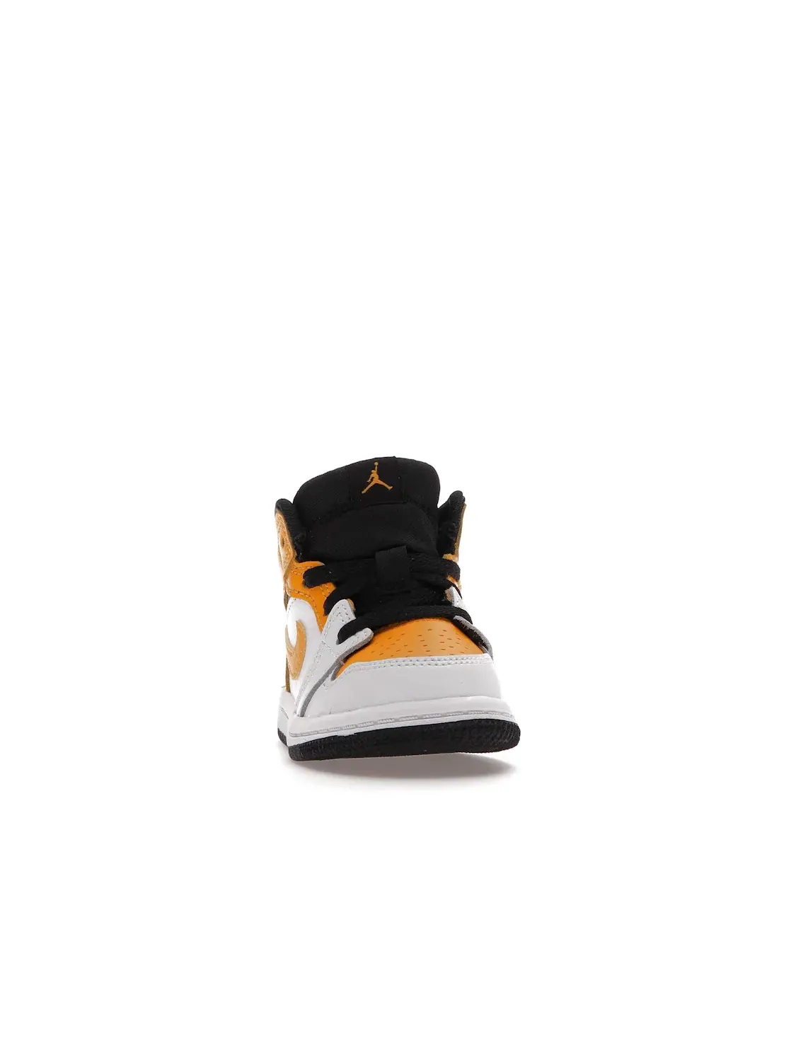 Детские кроссовки с высоким берцем Jordan 1 Mid University Gold — изображение 2 из 4, белый/золотистый-черный