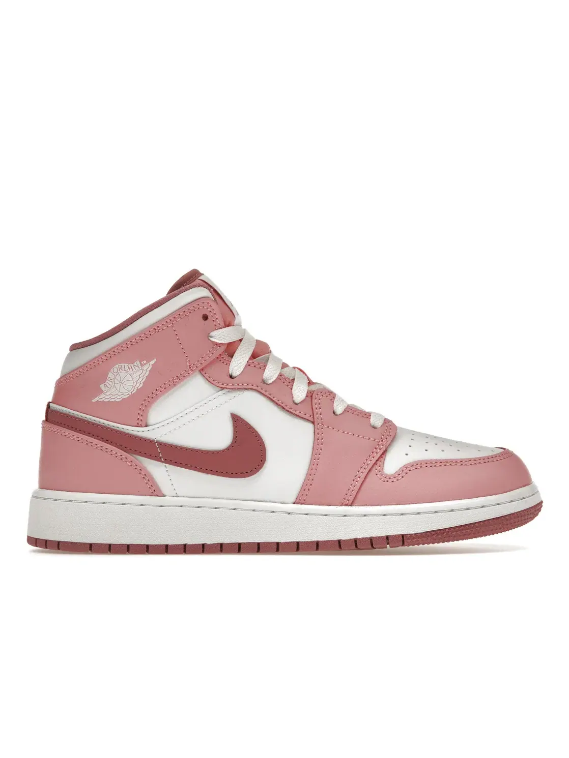 Детские кроссовки с перфорацией Jordan 1 Mid Jordan — изображение 1 из 4, белый