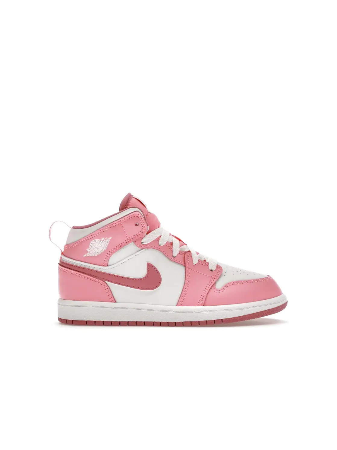 Детские кроссовки с кожаным верхом Jordan 1 Mid — изображение 1 из 4, белый