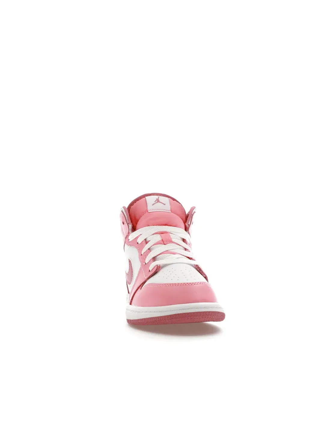 Детские кроссовки с кожаным верхом Jordan 1 Mid — изображение 2 из 4, белый