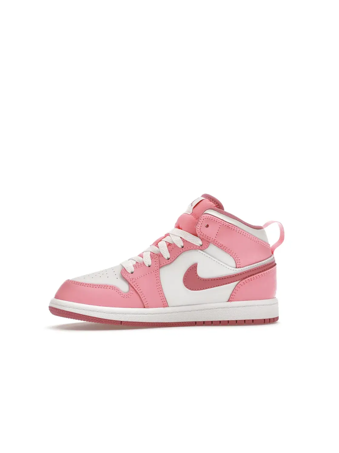 Детские кроссовки с кожаным верхом Jordan 1 Mid — изображение 3 из 4, белый