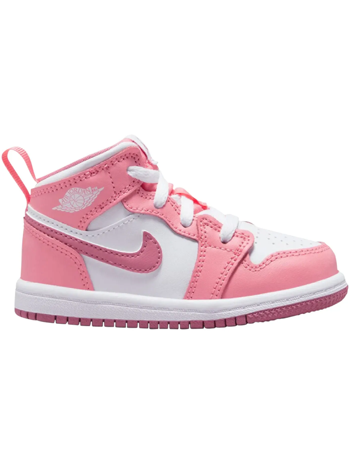Детские кроссовки с кожаным верхом Jordan 1 Mid — изображение 1 из 1, белый
