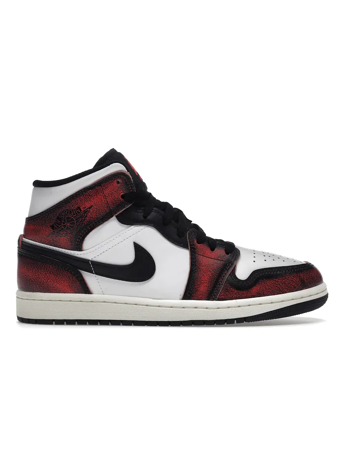 Мужские кроссовки Lifestyle с кожаным верхом Jordan 1 Mid Jordan — изображение 1 из 4, черный/-белый