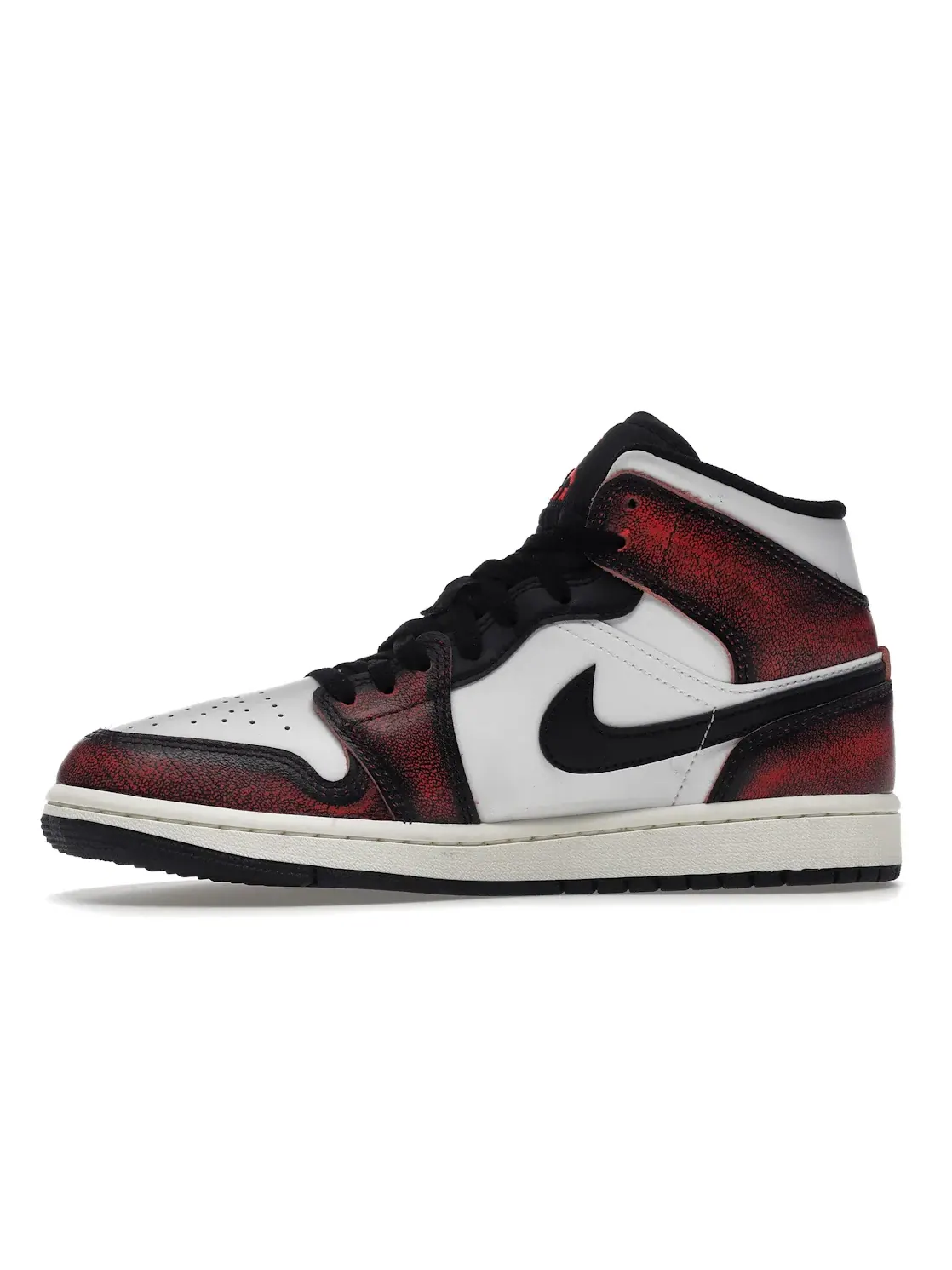 Мужские кроссовки Lifestyle с кожаным верхом Jordan 1 Mid Jordan — изображение 3 из 4, черный/-белый