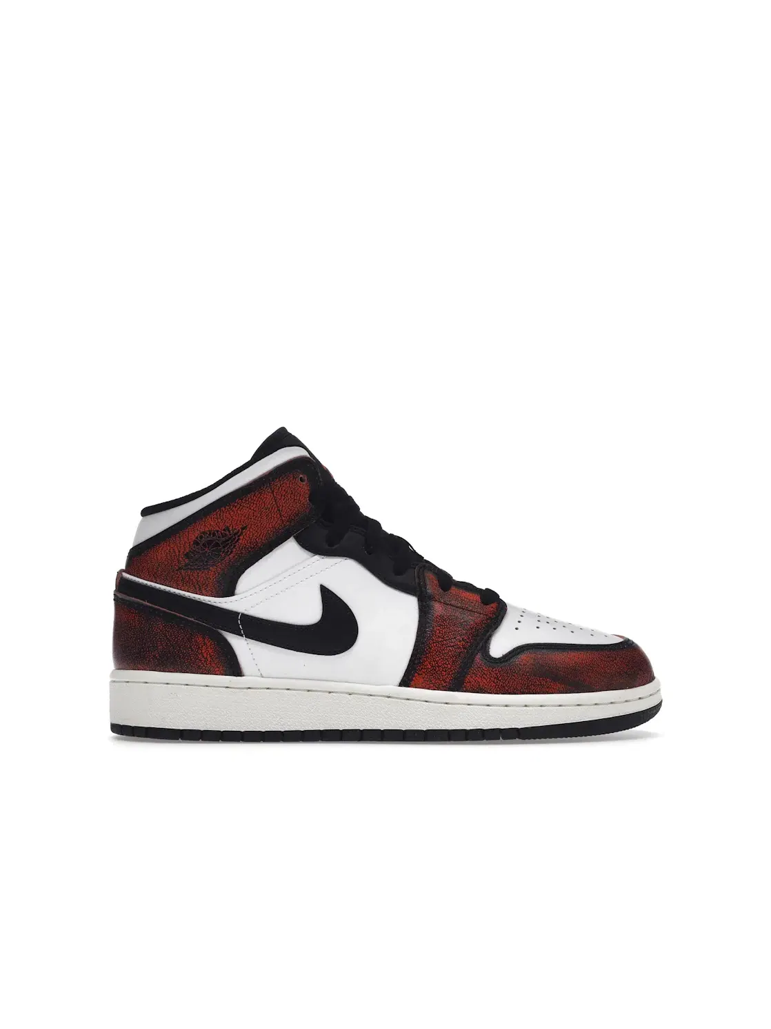 Детские кроссовки с кожаным верхом Jordan 1 Mid — изображение 1 из 4, черный/белый