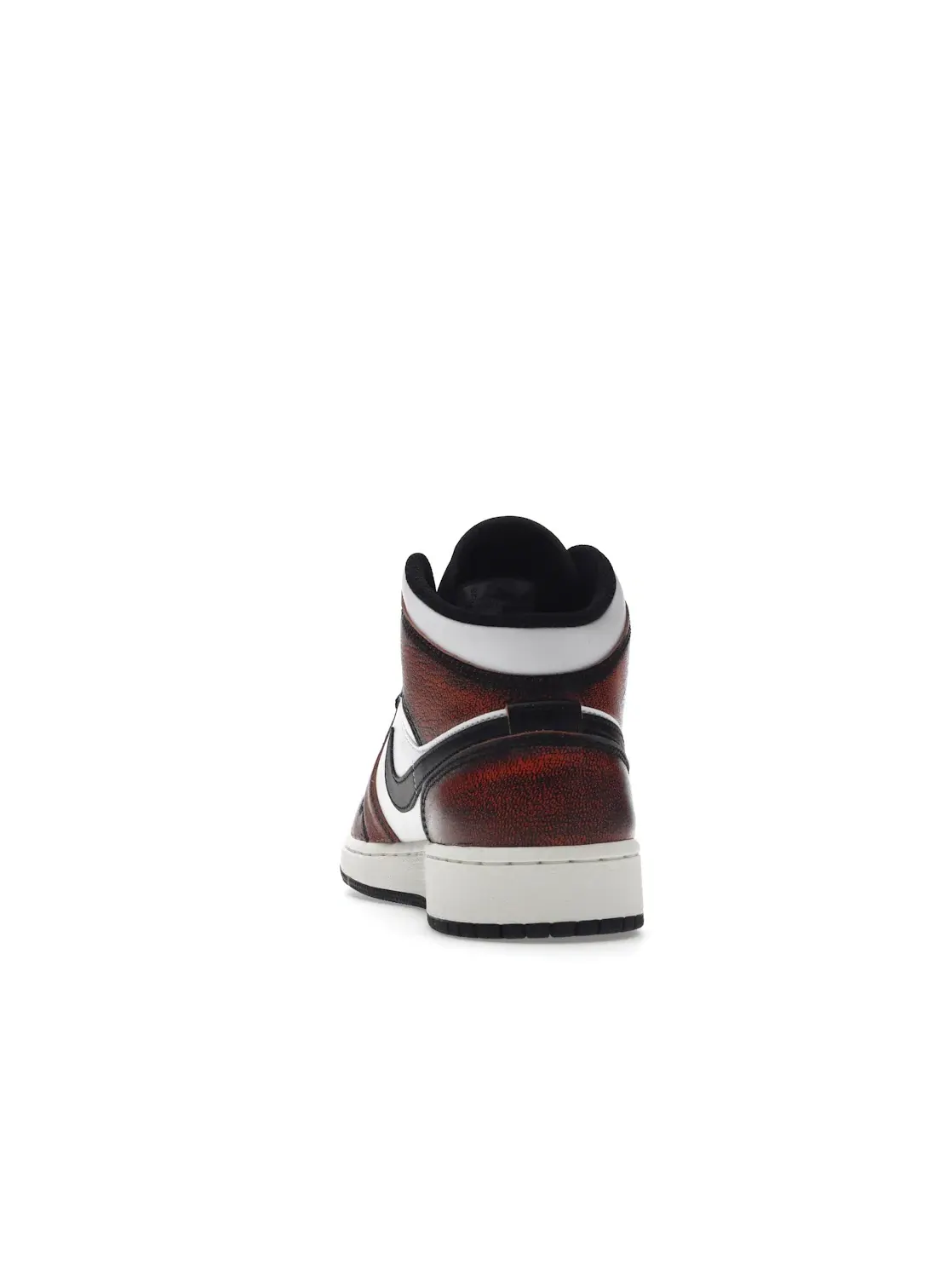 Детские кроссовки с кожаным верхом Jordan 1 Mid — изображение 4 из 4, черный/белый
