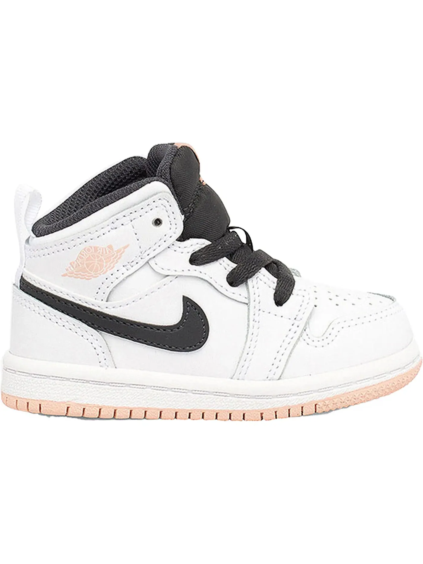 Детские кроссовки Lifestyle Jordan 1 Mid — изображение 1 из 1, белый//оранжевый