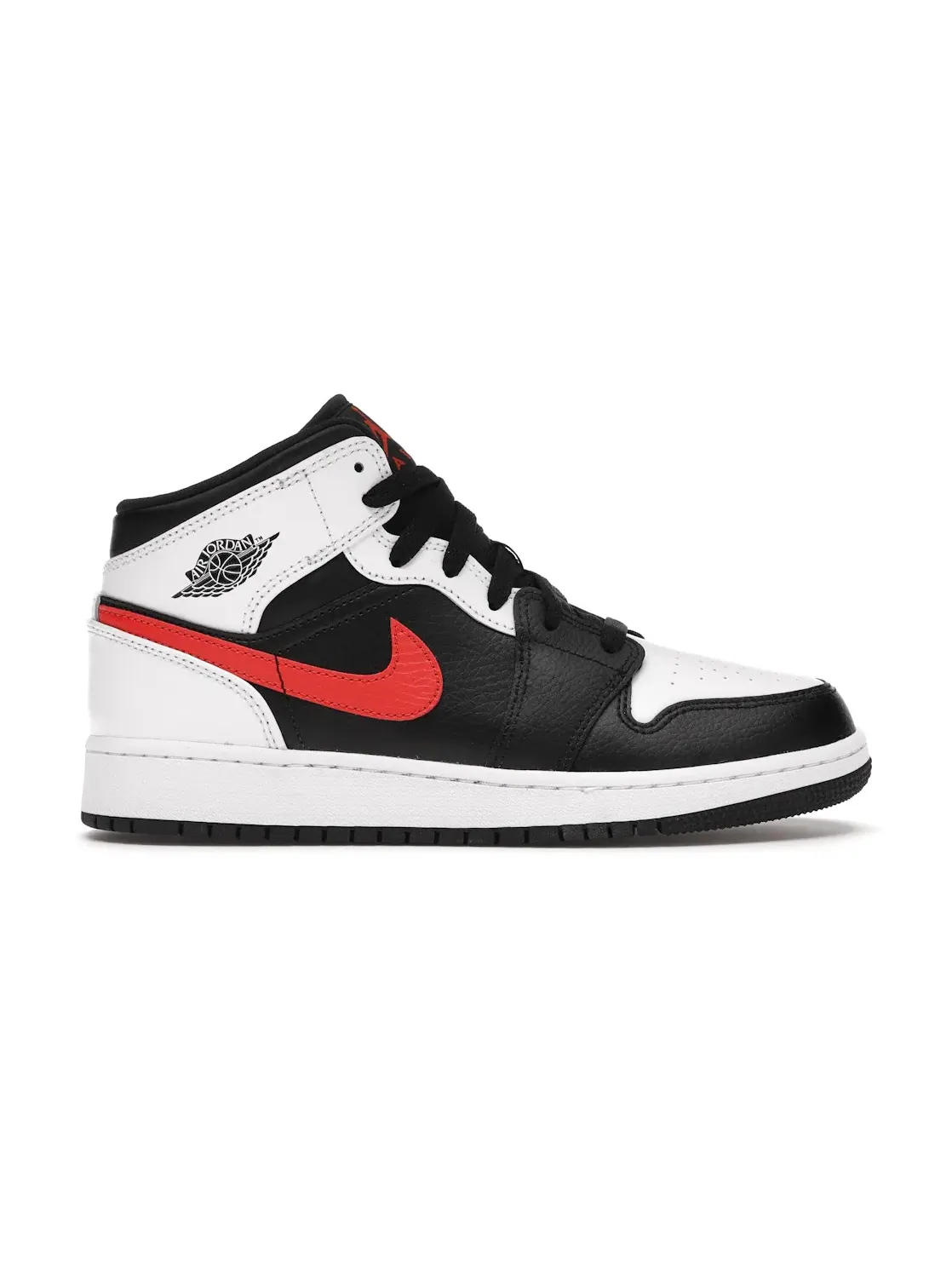 Детские кроссовки Lifestyle с кожаным верхом Jordan 1 Mid Jordan — изображение 1 из 4, черный/красный-белый