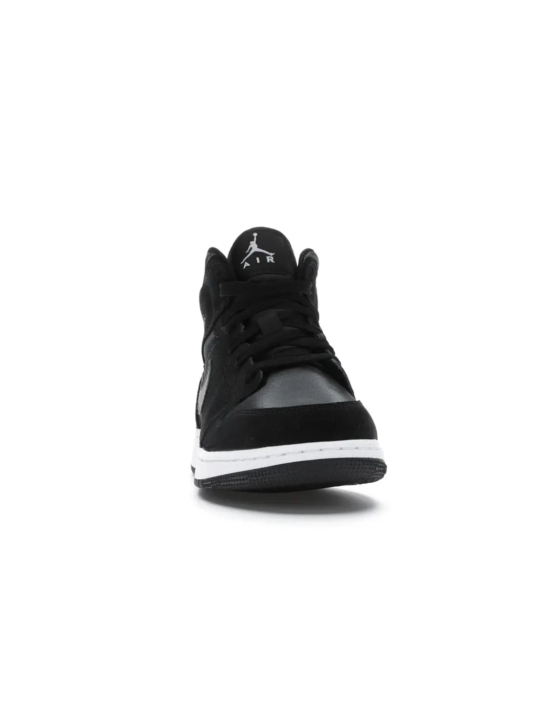 Детские кроссовки Lifestyle с брендовой расцветкой Jordan 1 Mid — изображение 2 из 4, черный/серый