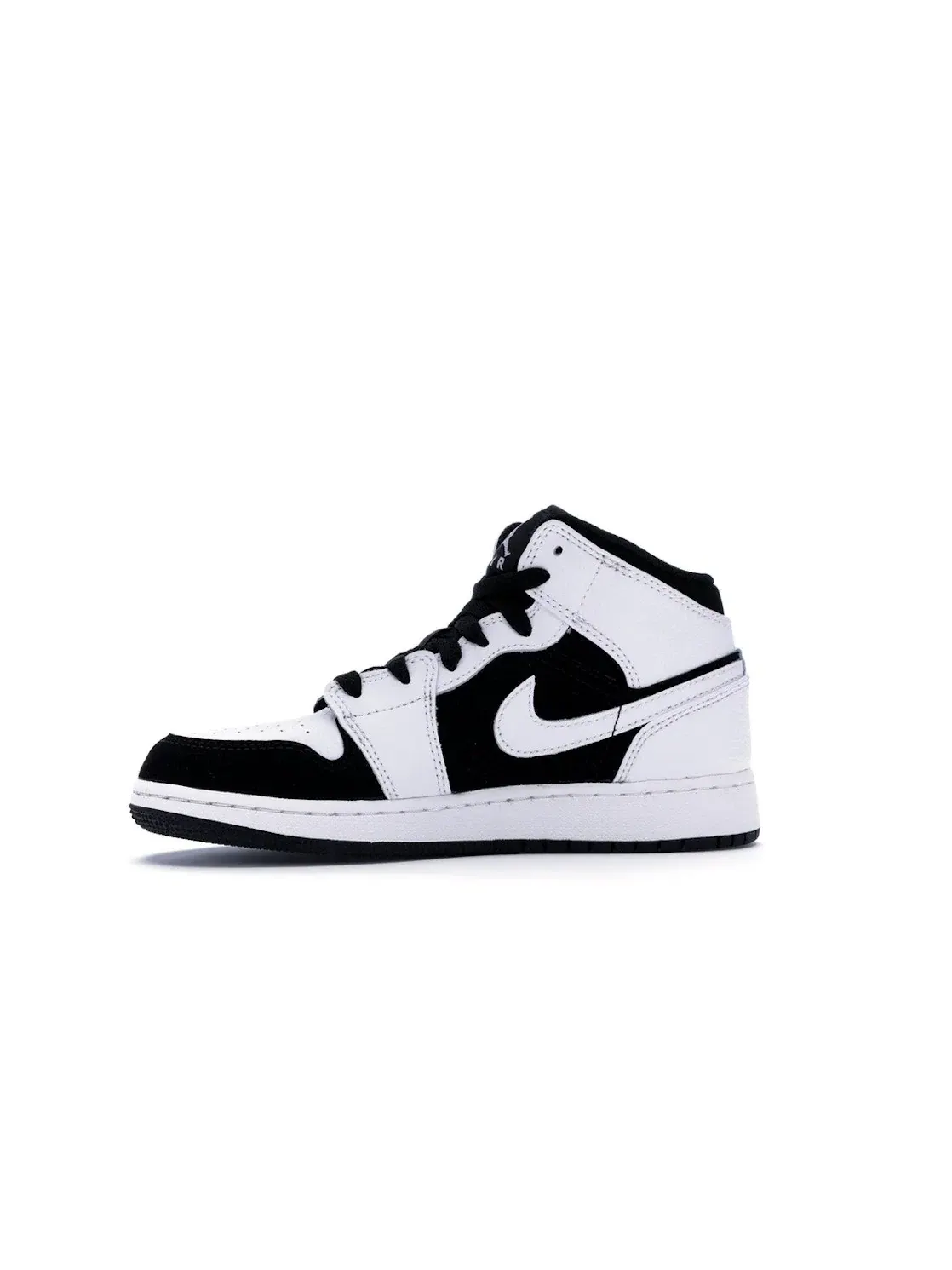 Детские кроссовки для мальчиков с принтом Jordan 1 Mid Jordan — изображение 3 из 4, белый/черный-белый