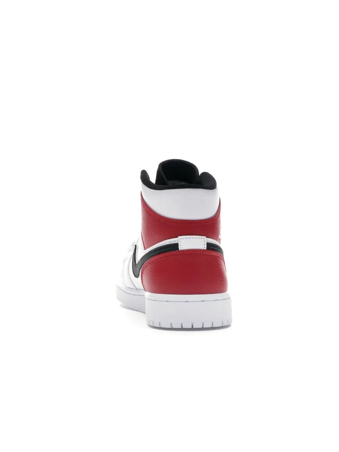 Мужские кроссовки с кожаным верхом Jordan 1 Mid Jordan — изображение 4 из 4, белый/черный-красный